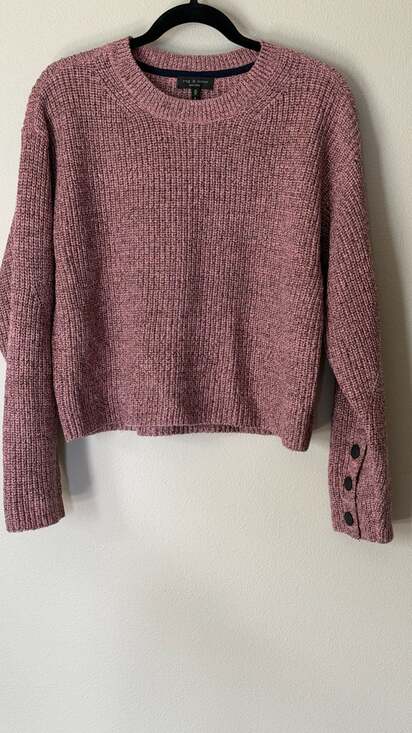rag & bone Sweaters - Rag & Bone Jubilee Sweater Size M Dusty Rose Merino Wool Blend